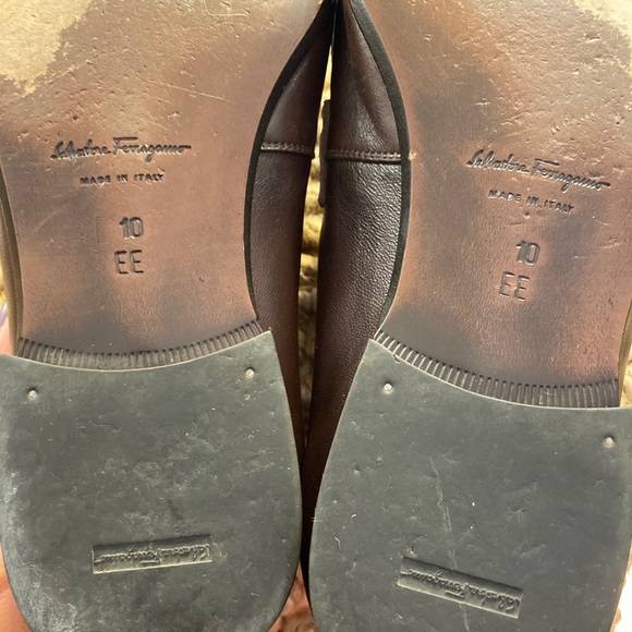 Salvatore Ferragamo brown dress shoes Men’s 10 - Picture 5 of 10